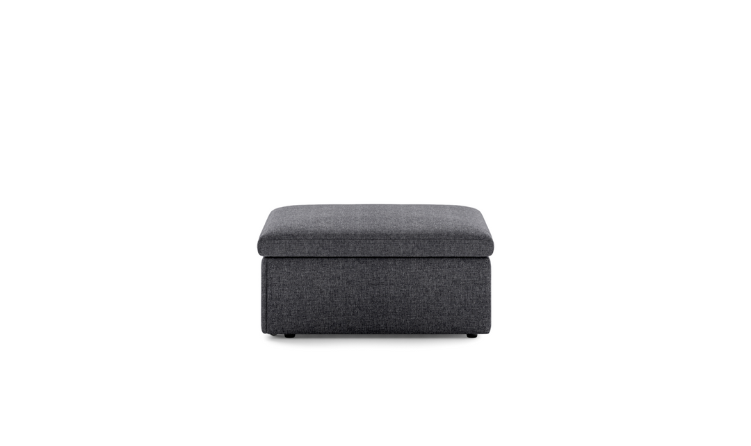 Luonto Otto Cot-Sized Fabric Sleeper Ottoman with Drawer Function