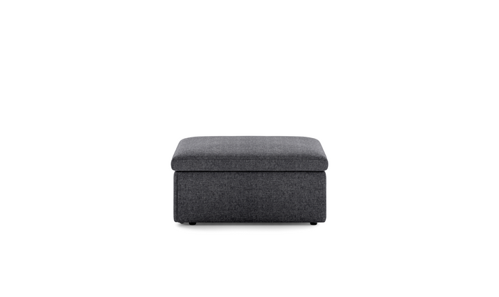 Luonto Otto Cot-Sized Fabric Sleeper Ottoman with Drawer Function