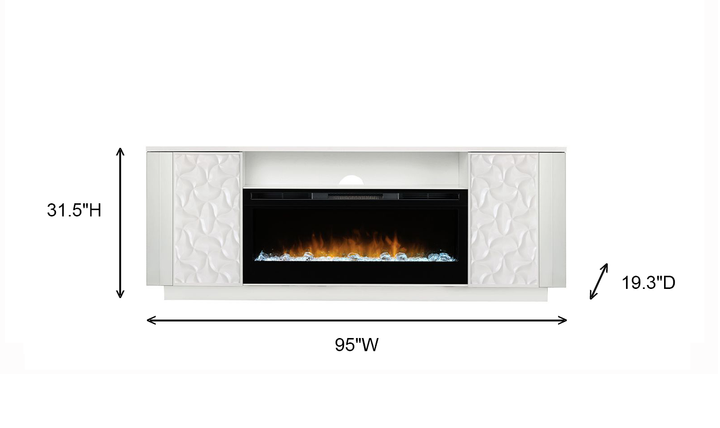 Smart Furniture Lanna Electric Fireplace and TV Console