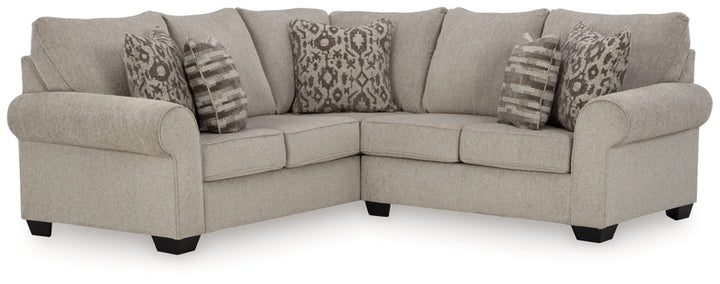 Claireah Fabric 5-Seater Sectional Sofa with Rolled Arms