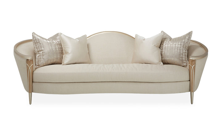 AICO Villa Cherie 3-Seater Fabric Sofa with Curvy Arms