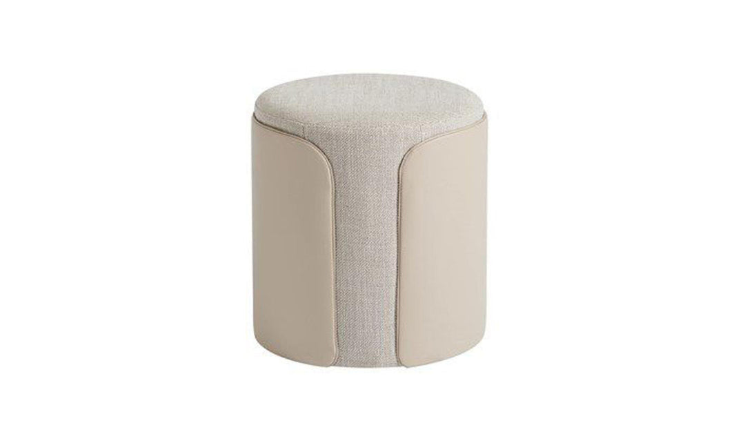 Camille Round Ottoman-Ottomans-Jennifer Furniture