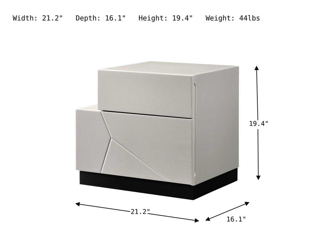 Turin Night Stand-Nightstands-Jennifer Furniture