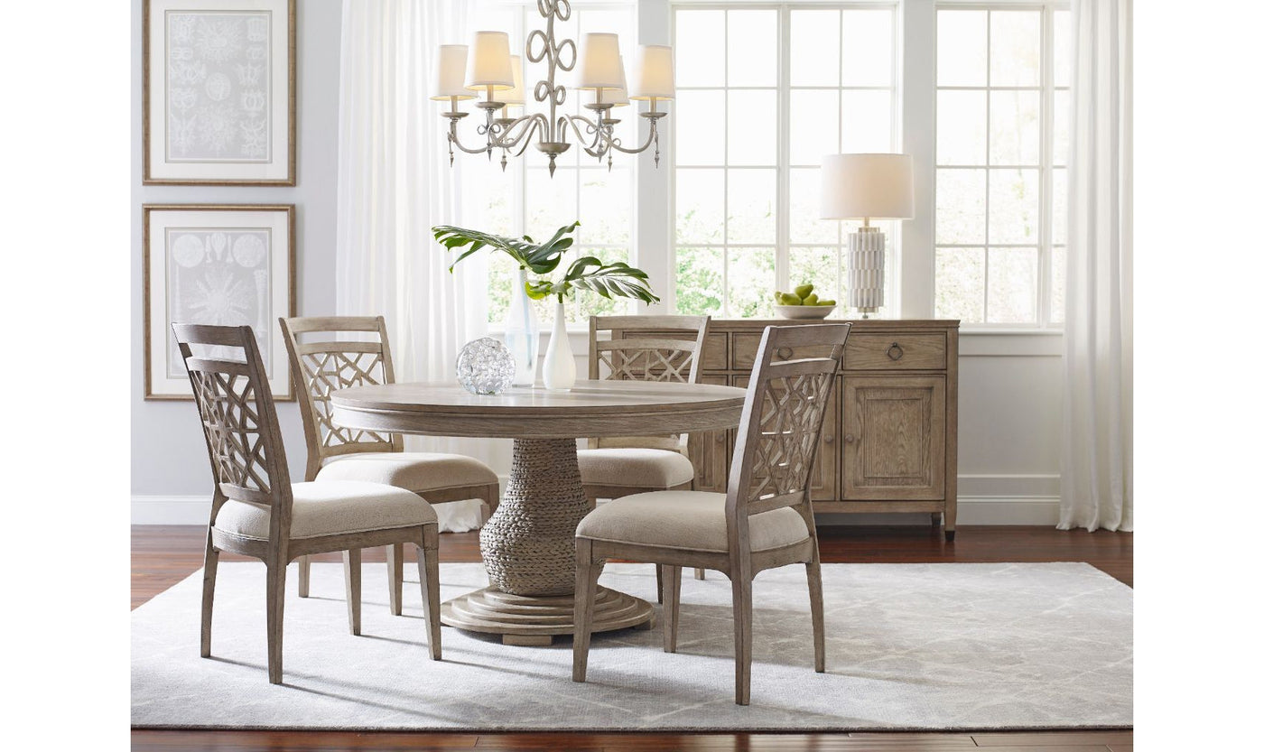 VISTA LARGO ROUND DINING TABLE COMPLETE – Jennifer Furniture