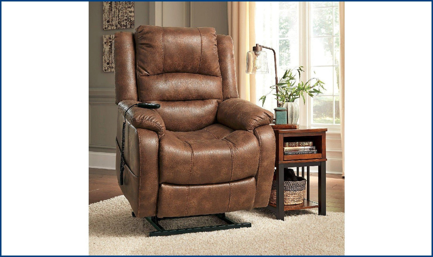 Buy Modern Heritage Yandel Leather Power Lift Recliner Chair Online Jennifer Furniture